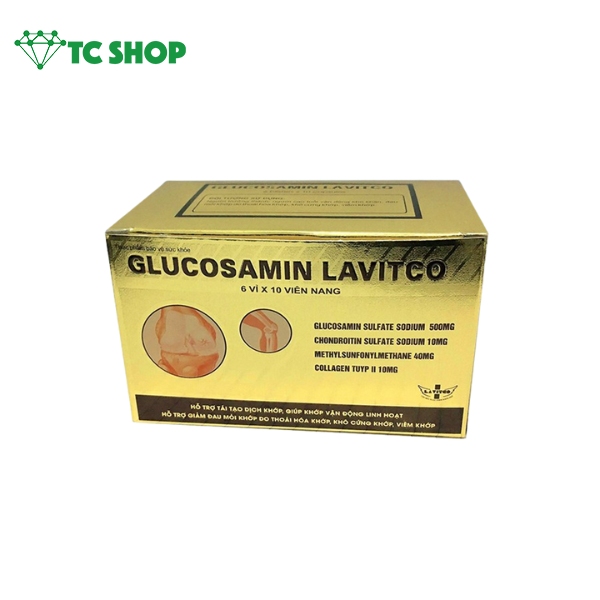 Glucosamin Lavitco hộp mặt trước