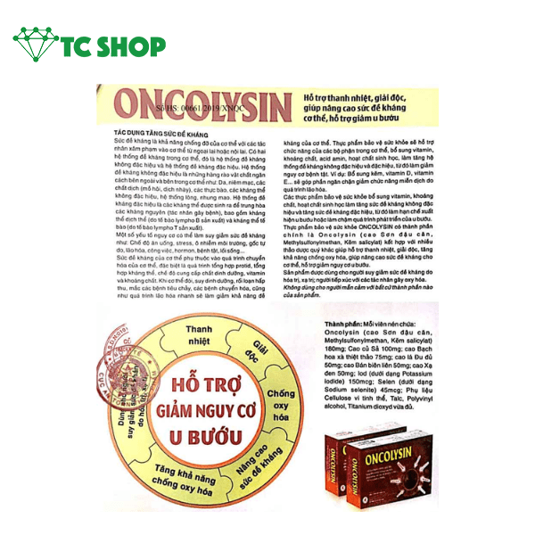 Oncolysin hỗ trợ thanh nhiệt