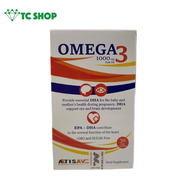 Omega 3 1000mg hỗ trợ bổ sung DHA