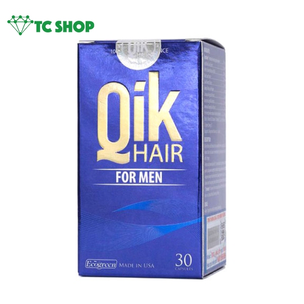 Ảnh hộp Qik Hair For Men 30 viên
