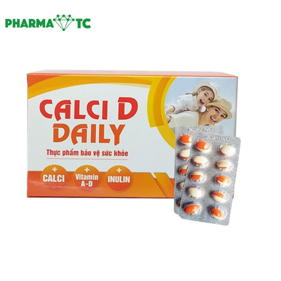 Calci D Daily mặt sau và vỉ