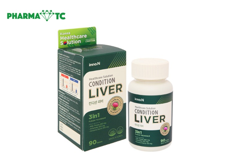 Thuốc giải độc gan Condition Liver được sản xuất tại Hàn Quốc với công nghệ 3 trong 1
