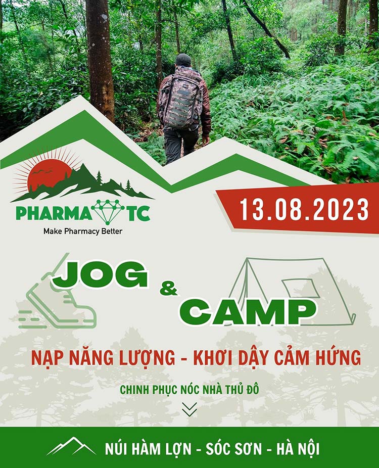Jog Camp PharmaOTC núi Hàm Lợn, Sóc Sơn, Hà Nội