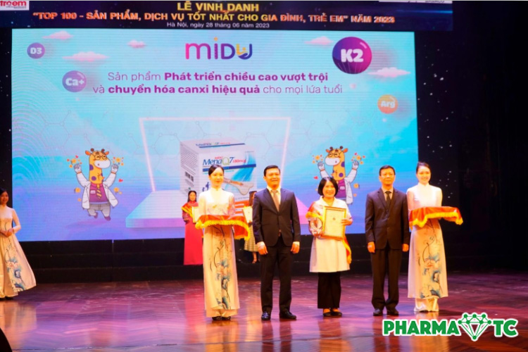 Midu MenaQ7 180mcg thuộc top 100 sản phẩm tốt nhất cho trẻ 2023